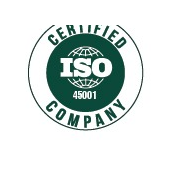 ISO 45001 certification badge