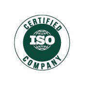 ISO certified company certification badge
